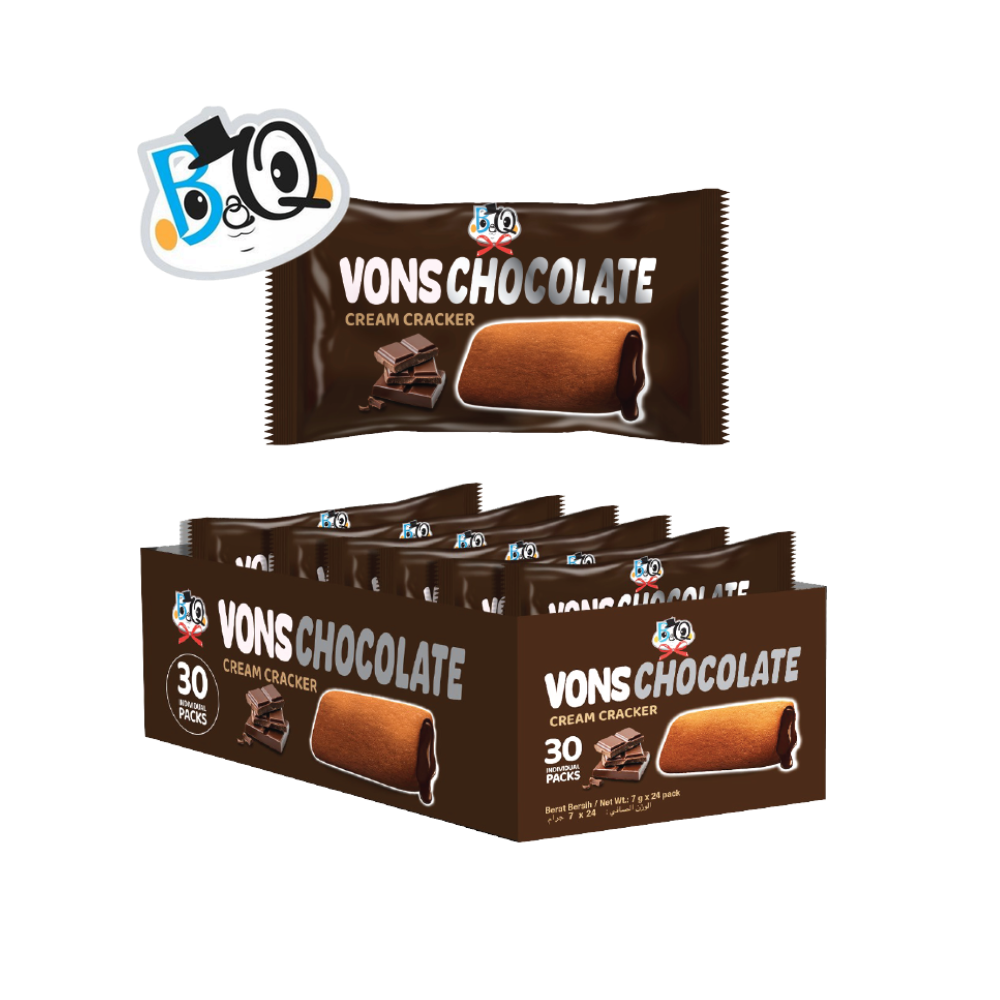 BQ Von's Chocolate Cream Cracker 30pcs