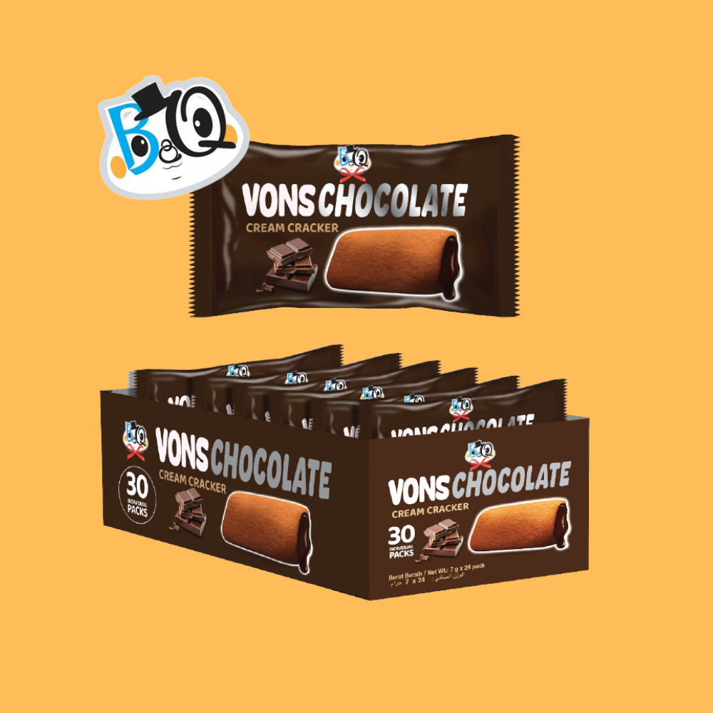 BQ Von's Chocolate Cream Cracker 30pcs