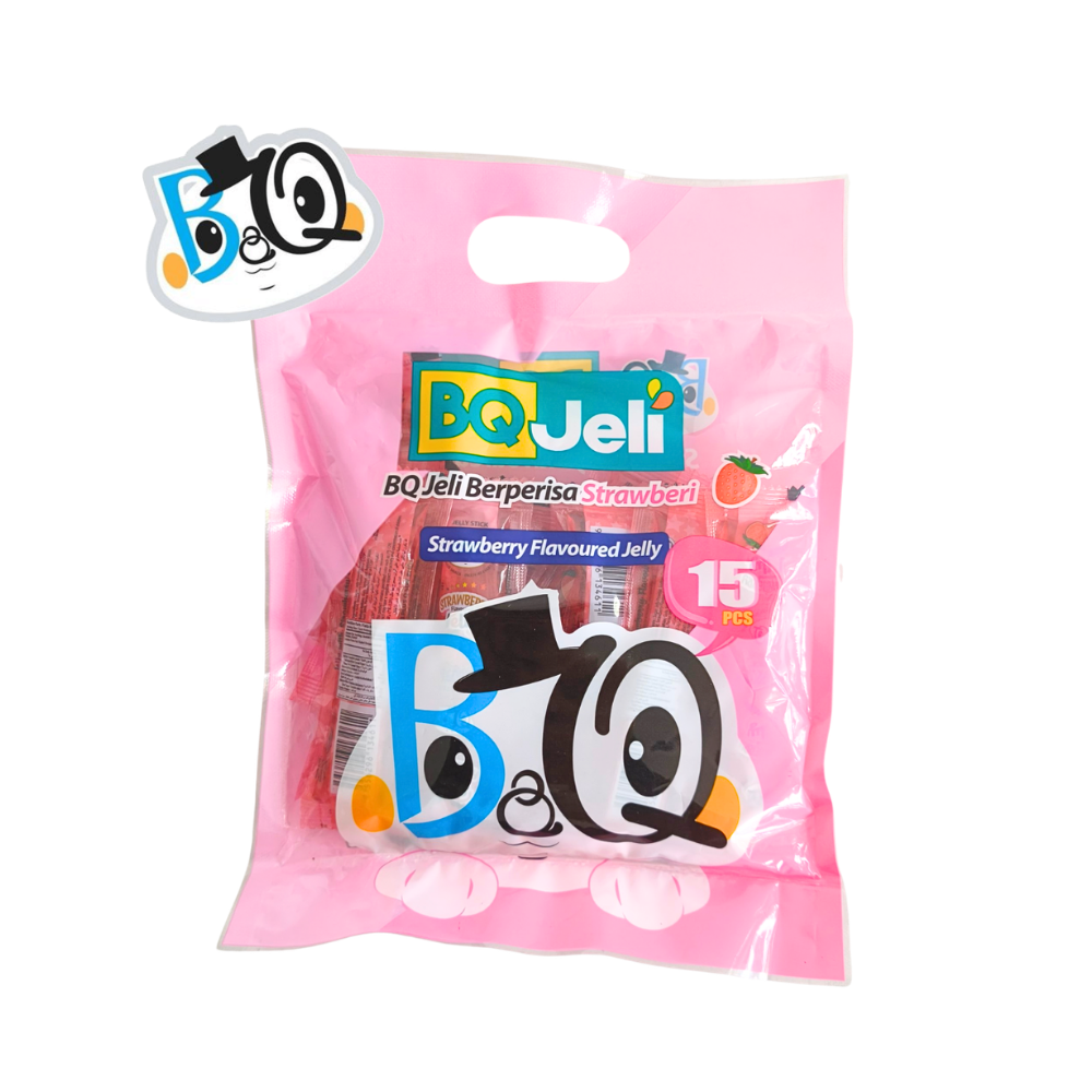 BQ Jelly Sticks - Strawberry Flavour (1 Box) pudding ice cream