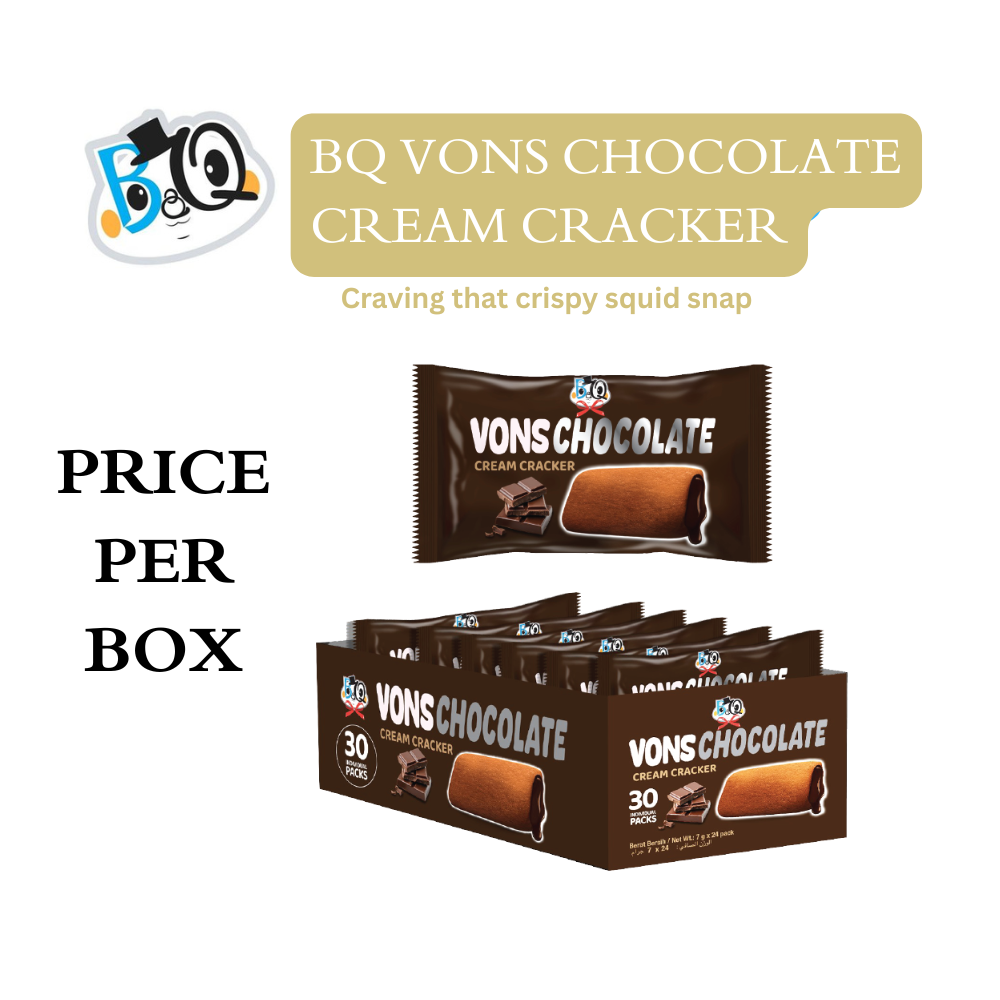 BQ Von's Chocolate Cream Cracker 30pcs
