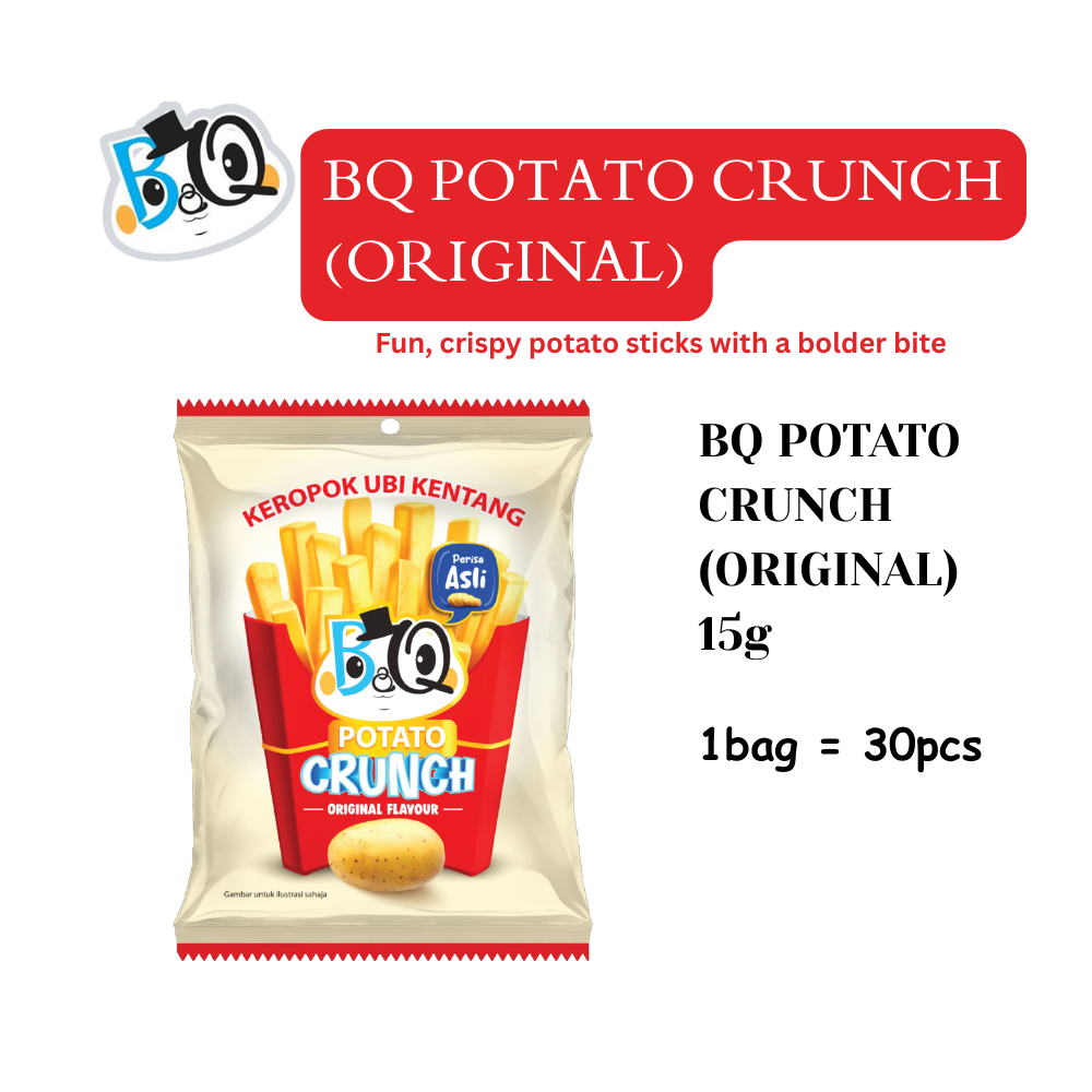 BQ Potato Crunch with Original & Cheese flavor (Small 30pcs)