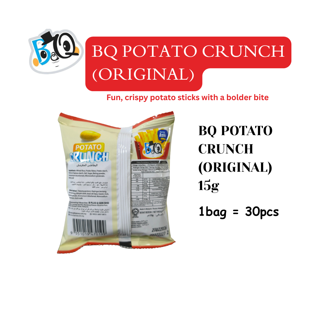 BQ Potato Crunch with Original & Cheese flavor (Small 30pcs)