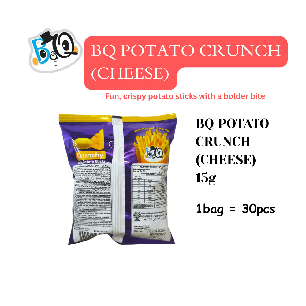 BQ Potato Crunch with Original & Cheese flavor (Small 30pcs)