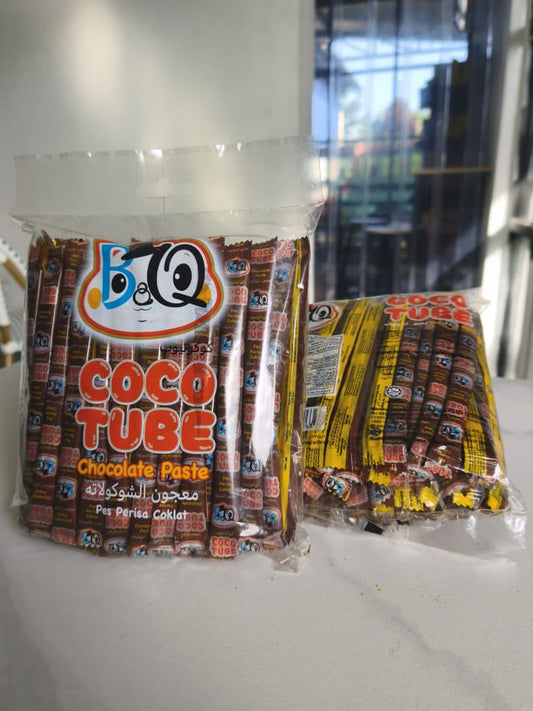BQ Coco Tube Creamy Chocolate Paste 80 sticks per Pack