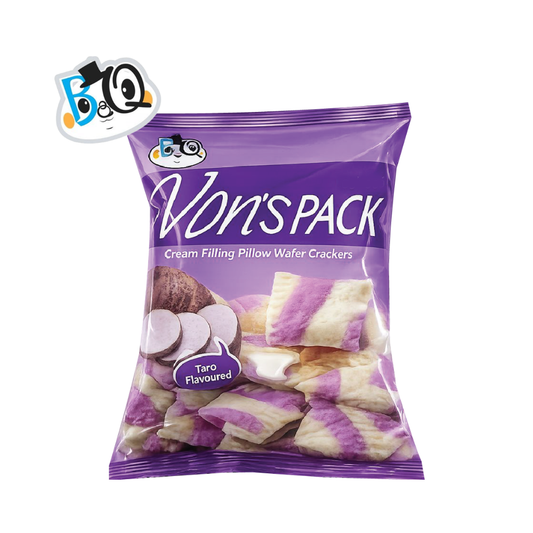 BQ Von’s Pillow Wafer Crackers - Taro (40pcs)